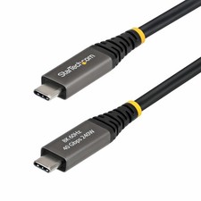 StarTech CC6FT40GUSB4GEN3 6ft Active USB4 Cable, 40Gbps, 240W - Black picture
