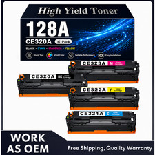 128A Toner 4PK Compatible for  CE320A CE321A CM1415fn CP1528nw High Yield picture