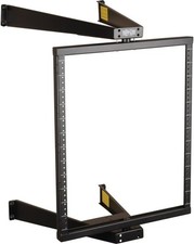 12U Wall Mount 2-Post Open Frame Rack Pivoting/Hinged Network Equipment Rack picture