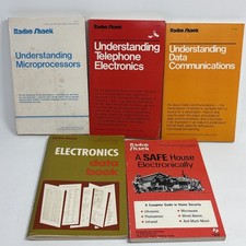 Vintage Radio Shack Computer Science & Communications Electronics Book Lot 5 picture