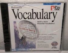 Pro One Multimedia Vocabulary 1996 PC CD-Rom Brand New B119 picture