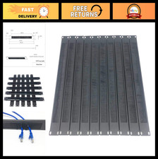 10 Pack 1U Horizontal Rack Mount Cable Management Brush Panel for 19