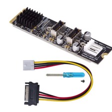 CY 10Gbps Dual Type-E USB 3.1 Front Panel Socket to NVME NGFF M-Key Adapter picture