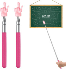 2 Pcs Telescopic Teachers Pointer Mini Retractable Finger Pointer picture