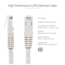StarTech 100ft Ethernet Patch Cable | 50-micron Gold-plated picture