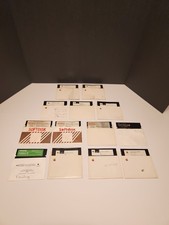 VINTAGE APPLE COMPUTER FLOPPY DISK SOFTWARE LOT OF 13 5.25