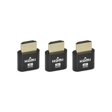 3 pcs 4K HDMI Dummy Plug Virtual Monitor Display Emulator Headless Adapter NEW picture
