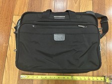 Briggs & Riley Black Expandable Laptop Briefcase Business Travel Bag Organizer picture