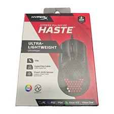 HyperX Pulsefire Haste Ultra Lightweight RGB Gaming Mouse Black Brand New picture