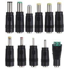 Universal DC Power Adapter 5.5mm x 2.1mm DC AC Power Converter Tips Set 11 Pcs picture