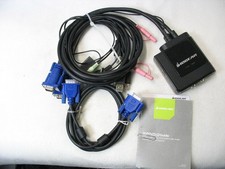 IOGEAR 2-Port USB Cable KVM Switch with Audio and Mic GCS72U picture