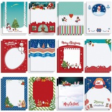 24 Pcs Christmas Winter Theme Notepads Holiday 3.9 X 3 Inches, Vivid Pattern picture