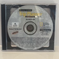 National Geographic Trip Planner Platinum 2001 Map / Trip PC Disc picture
