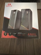 Redragon GS520 Anvil RGB LED PC Desktop Speakers, Stereo, USB 3.5mm Cable picture