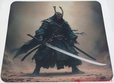 Ancient Japanese Samurai Shogun Warrior Gamers Computer Mouse Pad Version 2 picture