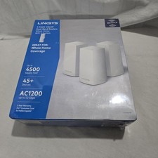 Linksys Velop Dual Band AC3600 Intelligent Mesh WiFi Router - 3 Pack- Brand New  picture