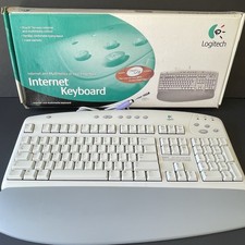 Logitech Internet Multimedia PS/2 Keyboard Model Y-SE8 w/Original Box Palm Rest picture