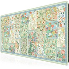 Green Desk Matt for Desktop, Desk Mat for Keyboard and , Non-Slip Desk Pad wi... picture