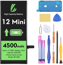 Battery for iPhone 12 Mini, 4500mAh and Repair Kit A - High Capacity picture