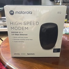 NEW Motorola B12 DOCSIS 3.1 High Speed Cable Modem 2.5Gbps Xfinity Cox Spectrum picture