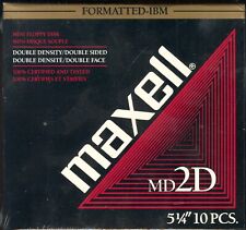 10 Vintage Maxell MD2D 5 1/4