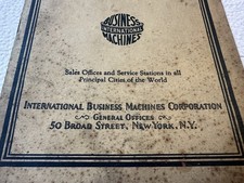 1924 IBM International Business Machines Sales Catalog 50 Broad St New York - Or picture