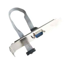 DB9 RS232 Serial Port To IDC 9Pin Ribbon Cable Computer Motherboard Panel Mount picture