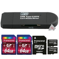 VidPro USB 2.0 Type-C MicroSD & SD Card Reader with Two Micro SD & SDHC Card picture