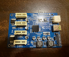 VER006 PCE4PCE-A01 ATX PCIe Riser Adapter Board 4x PCIe x16 USB 3.0 picture