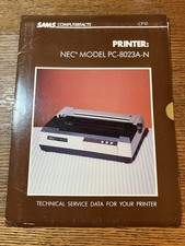SAMS Computerfacts CP10 NEC PC-8023A-N Printer Technical Service Manual picture