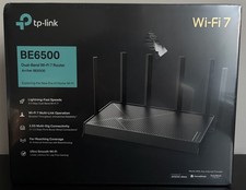 TP-Link BE6500 Dual-Band Wi-Fi 7 Router Archer BE400 Speed Up To 6.5 Gbps, Black picture