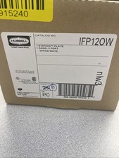 Lot of (15) Hubbell 1 Station Plate 1 Gang, 2 Port White IFP120W  New Sealed picture