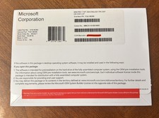 Microsoft Windows 7 Professional 64 Bit Operating System (FQC-08289) Sealed picture