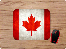 CANADA FLAG MAPLE LEAF CUSTOM MOUSE PAD NONSLIP NEOPRENE picture
