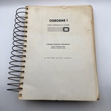 Osborne 1 User’s Reference Guide 1982 Hogan CP/M Vintage Computer Manual picture