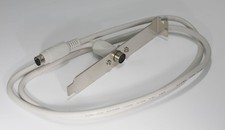 MiniDin6 PS2 Panel Mount Cable Male to Female 3ft port picture