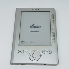 Sony PRS-300 Portable Reader System E-reader Silver PLEASE READ picture