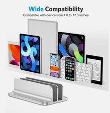 OMOTON Adjustable Vertical Laptop Stand–Aluminum Adjustable Fit for Laptops picture
