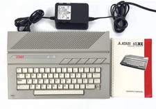 Vintage Atari 65XE Computer with Power Supply - Tested - MISSING KEY picture