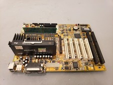 Vintage Retro Abit AB-BX6 Slot 1 Motherboard + Pentium II 350MHz 64MB PCI ISA picture