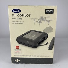 LaCie DJI Copilot Boss Series 2 TB Portable USB HDD SD Reader Power Bank Gray picture