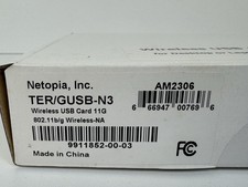 New Sealed Netopia TER/GUSB-N3 Wireless USB Adapter 802.11b/g AM2306 picture