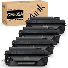 v4ink CE505A Toner Cartridge 4 Pack Compatible for HP LaserJet Printers picture