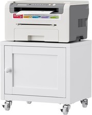 Small Printer Stand W/ Storage Mobile Printer Cart Home Office Sturdy Printer picture