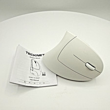TECKNET TK-MS007 Ergonomic Vertical Mouse Bluetooth 2.4GHz 4800 DPI White picture