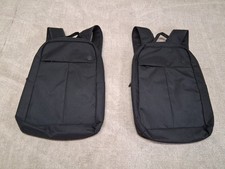 HP Lot Of 2 Renew Business 17.3” Laptop Backpack 2MW63AA Black Blue Lined picture