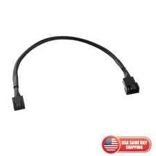 4-Pin PWM to PWM Sleeved PC Computer Case CPU Fan Power Extension Adapter Cable picture