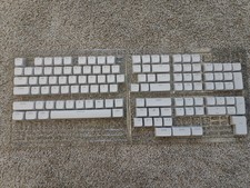 OEM White Pudding Keycaps XVX PBT Double Shot Cherry MX picture