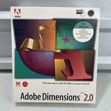 Adobe Dimensions Version 2.0, Macintosh Retail version *NEW/sealed picture