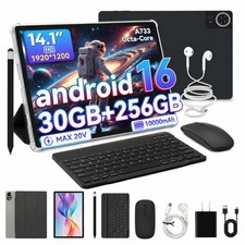 Urao Tablet 256GB ROM Android 16 Dual Band Wifi6 10